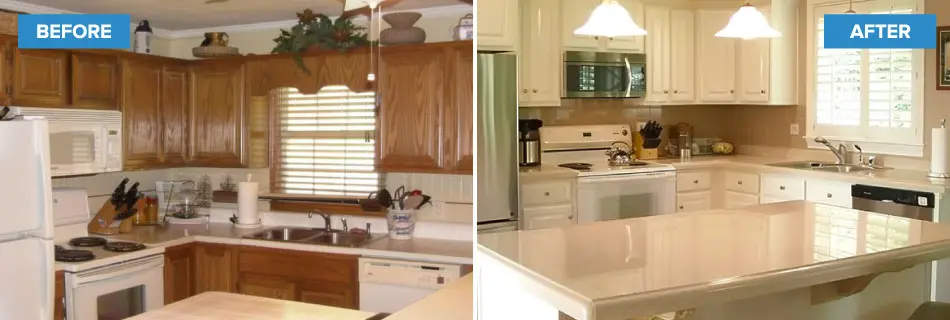 Before and after repairs on a Oklahoma City house