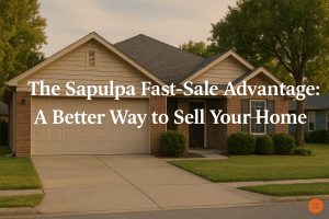 A well-kept single-family home in Sapulpa, Oklahoma, representing a simple, stress-free way to sell a house quickly.
