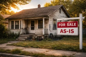 Old single-family home in Oklahoma City being sold as-is without repairs